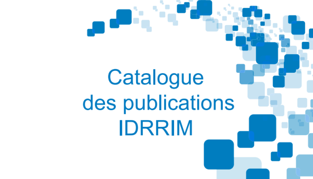 Catalogue des publications de l'IDRRIM